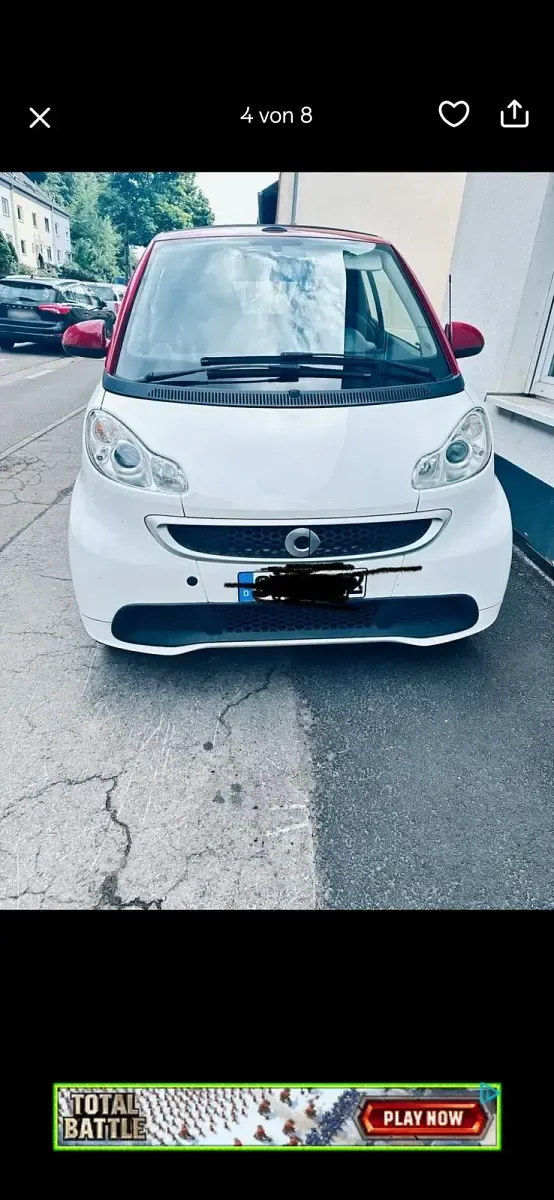 Gebraucht Smart ForTwo Cabrio 71 PS (52 kW) 2015 Weiß Cabrio