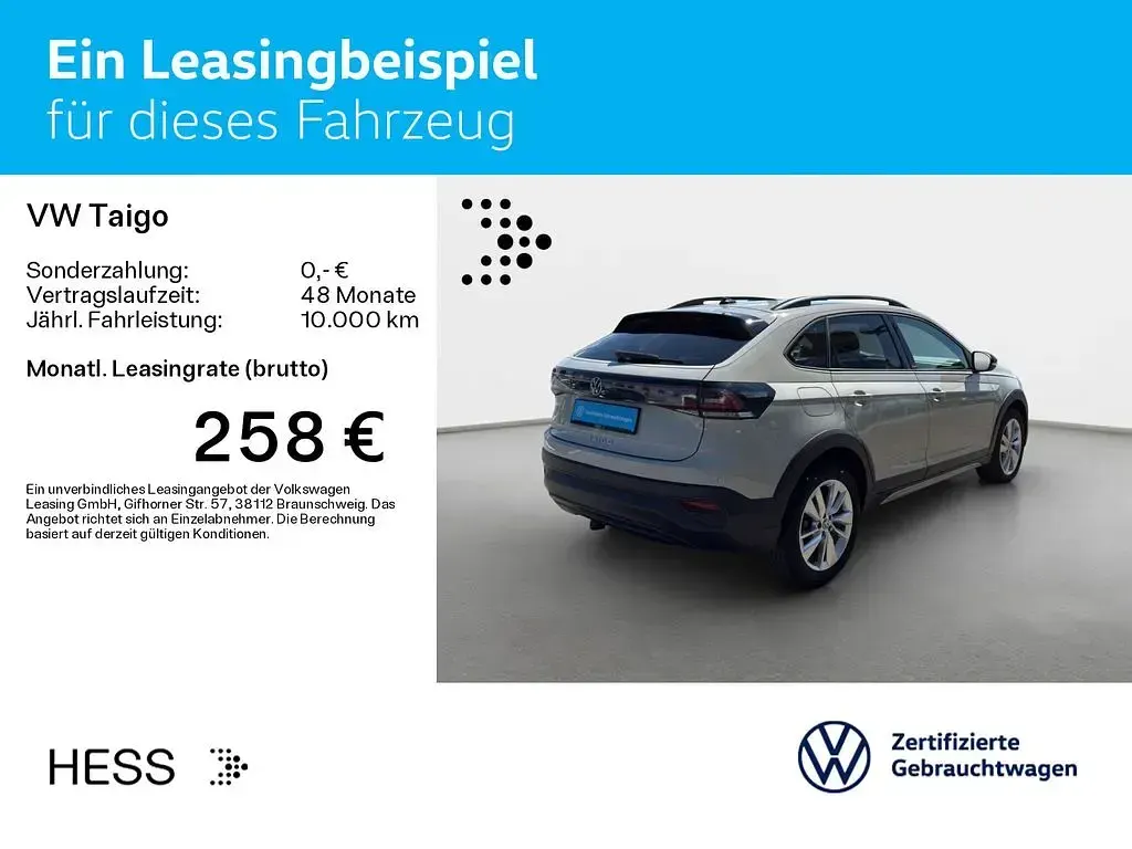 Gebraucht VW Taigo Move 150 PS (110 kW) 2023 Grau SUV