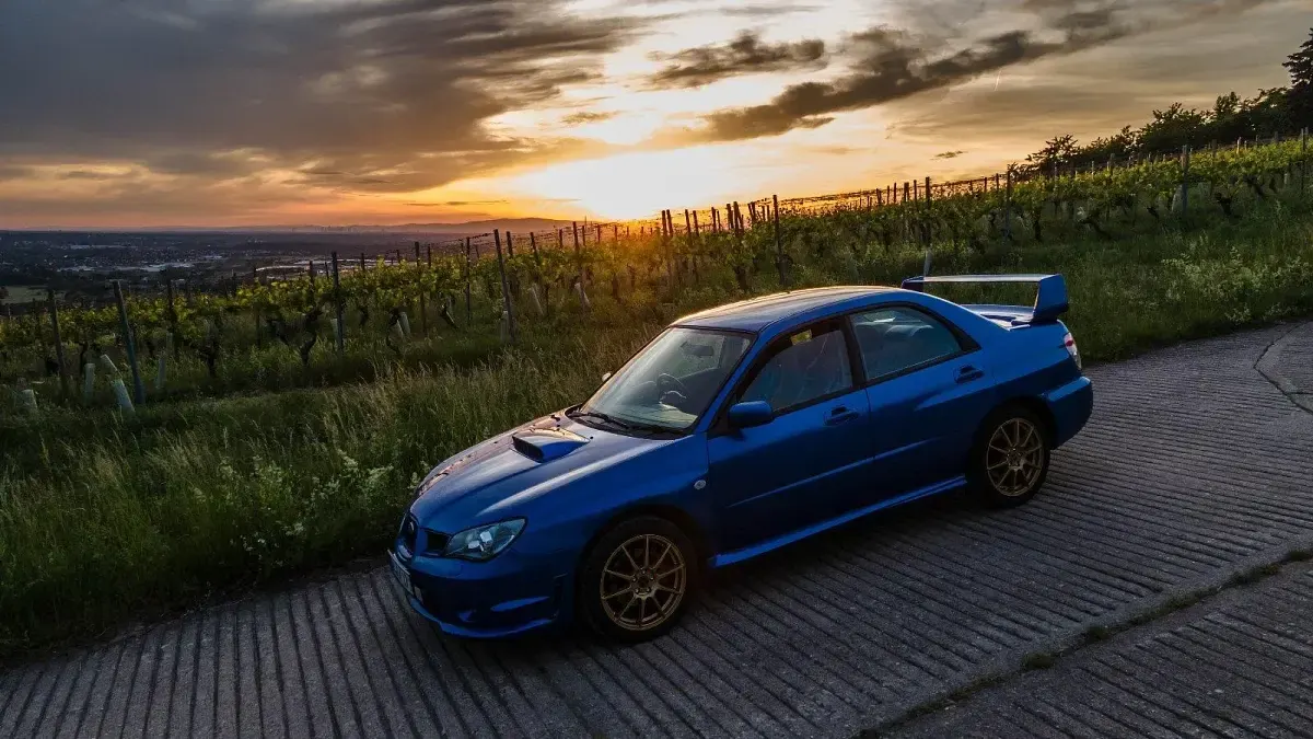 Gebraucht Subaru Impreza 266 PS (195 kW) 2006 Blau Limousine