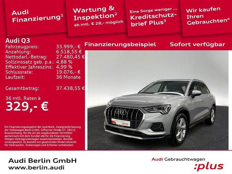 Florettsilber metallic Gebraucht 2022 Audi Q3 Advanced Plus SUV | 33.999 € (Fairer Preis) - Bild 1/3