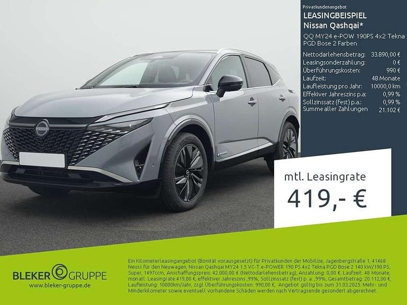 Ceramic grey/black d Gebraucht 2024 Nissan Qashqai Tekna SUV | 33.890 € (Guter Preis) - Bild 1/3