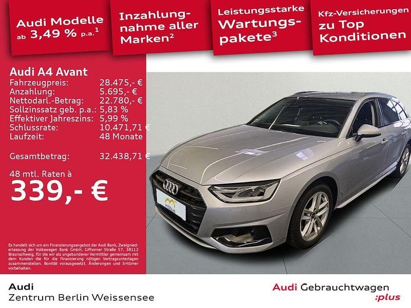 Second-hand Audi A4 Advanced Plus 204 CP (150 kW) 2023 Argintiu Break