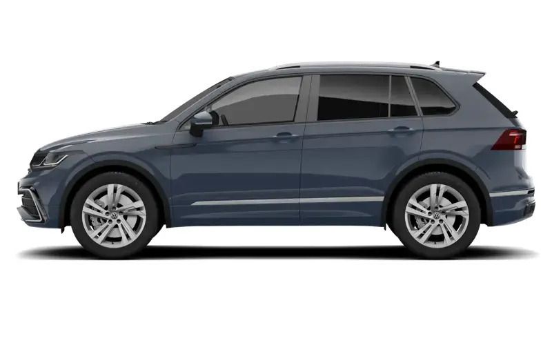 Pyritsilber metallic Gebraucht 2024 VW Tiguan Allspace R-line SUV | 51.999 € - Bild 1/1