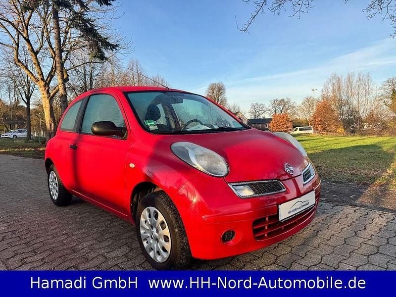 Rot Gebraucht 2009 Nissan Micra Visia Limousine | 2.750 € (Fairer Preis) - Bild 1/4