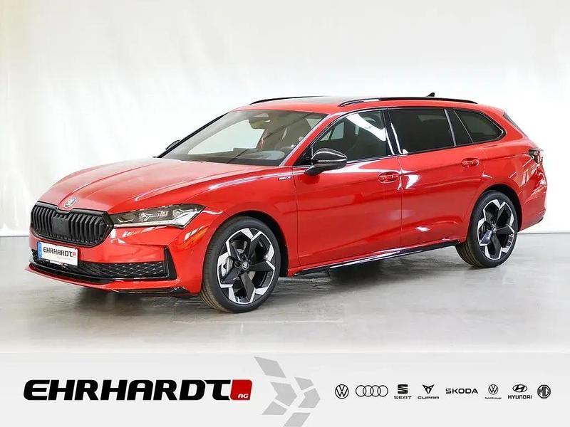 Rot Neu 2025 Skoda Superb SportLine Kombi | 59.689 € (Teuer) - Bild 1/3