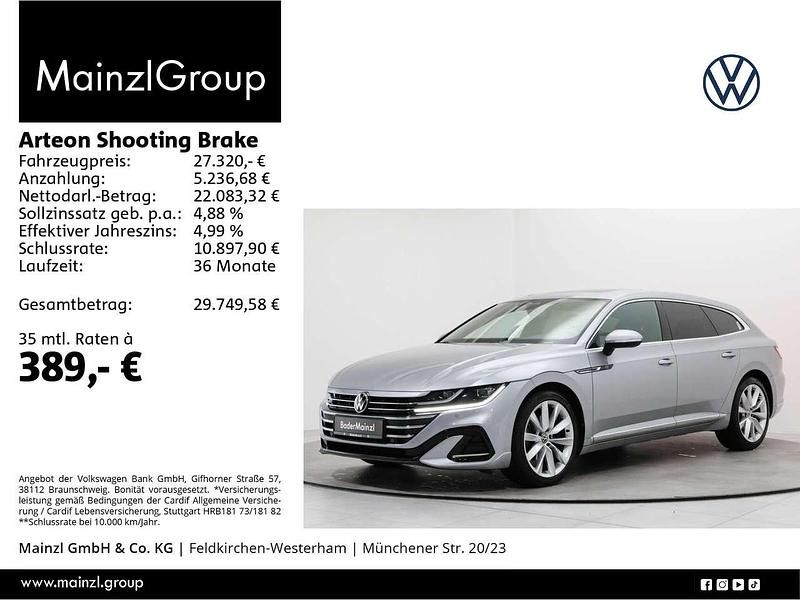 Pyritsilber metallic (metallic) Gebraucht 2022 VW Arteon R-line Kombi | 27.320 € (Fairer Preis) - Bild 1/3