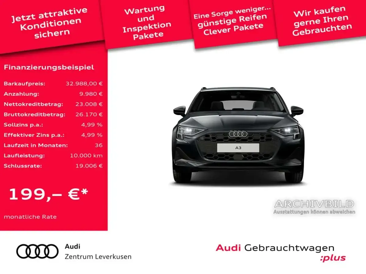 Gebraucht Audi A3 Performance 204 PS (150 kW) 2025 Manhattangrau Limousine