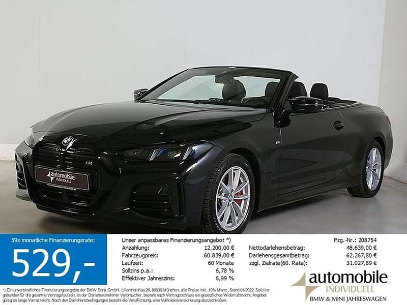 Saphirschwarz met. Gebraucht 2025 BMW 440 M Sport Cabrio | 60.839 € (Fairer Preis) - Bild 1/4