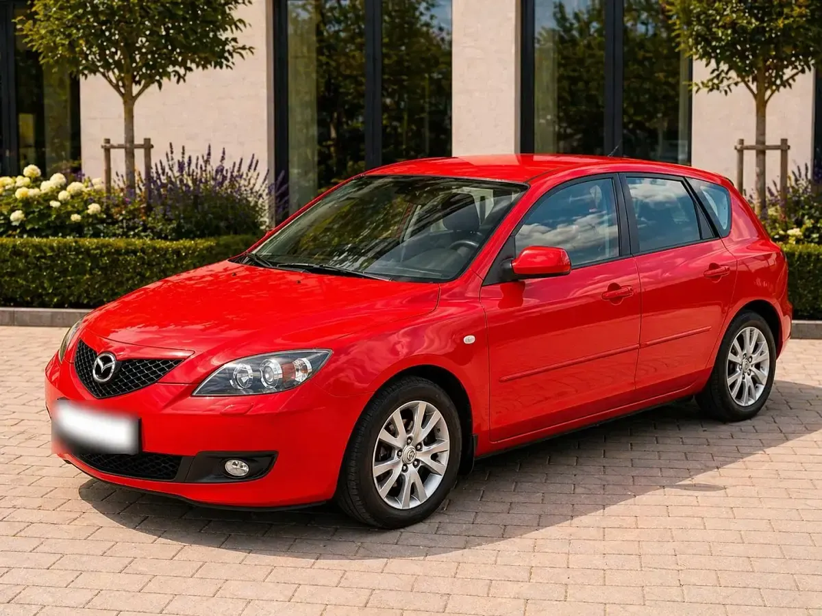 Usado Mazda 3 105 HP (77 kW) 2008 Vermelho Citadino