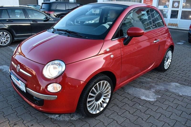 Rot Gebraucht 2009 Fiat 500 Lounge Cabrio | 5.790 € (Fairer Preis) - Bild 1/4