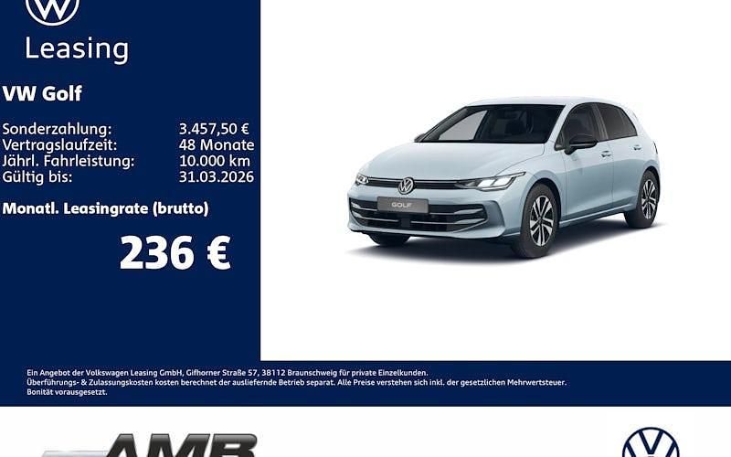 Neu VW Golf VIII 116 PS (85 kW) 2026 Blau Kombi