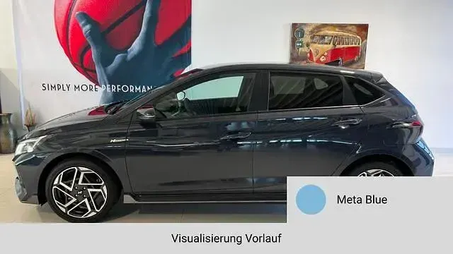 Neu Hyundai i20 N Line 99 PS (72 kW) 2025 (meta blue pearl/blau) Kleinwagen