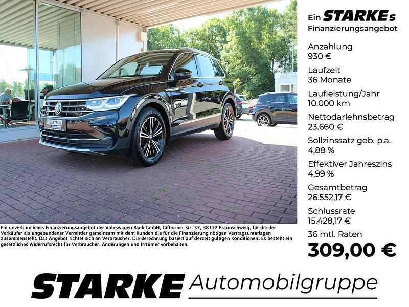 Gebraucht VW Tiguan Elegance 150 PS (110 kW) 2022 Deep black (metallic) SUV