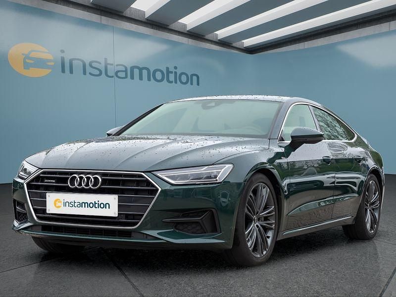 Grün Gebraucht 2022 Audi A7 S-Line Kleinwagen | 36.199 € (Superpreis) - Bild 1/4
