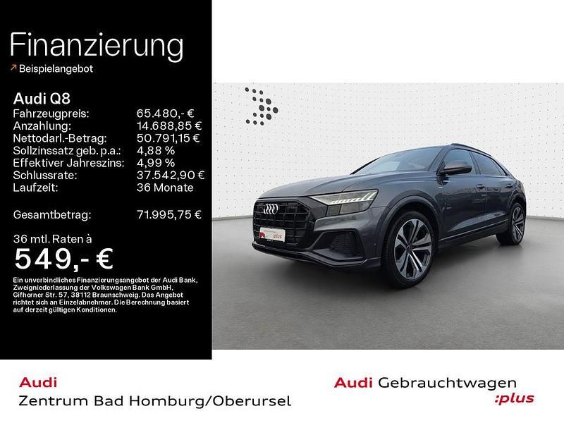 Gebraucht Audi Q8 S-Line 286 PS (210 kW) 2023 Daytonagrau perleffekt SUV