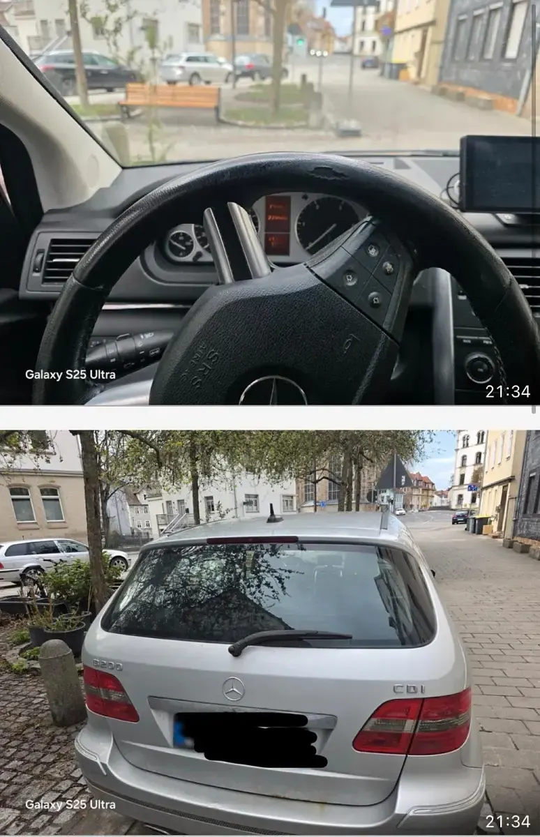 Gebraucht Mercedes B200 140 PS (102 kW) 2006 Silber Van / Kleinbus