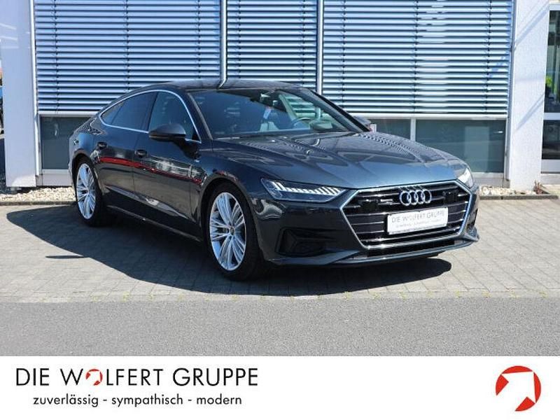 Tritonblau metallic Gebraucht 2021 Audi A7 Ambiente Kleinwagen | 37.980 € (Superpreis) - Bild 1/4
