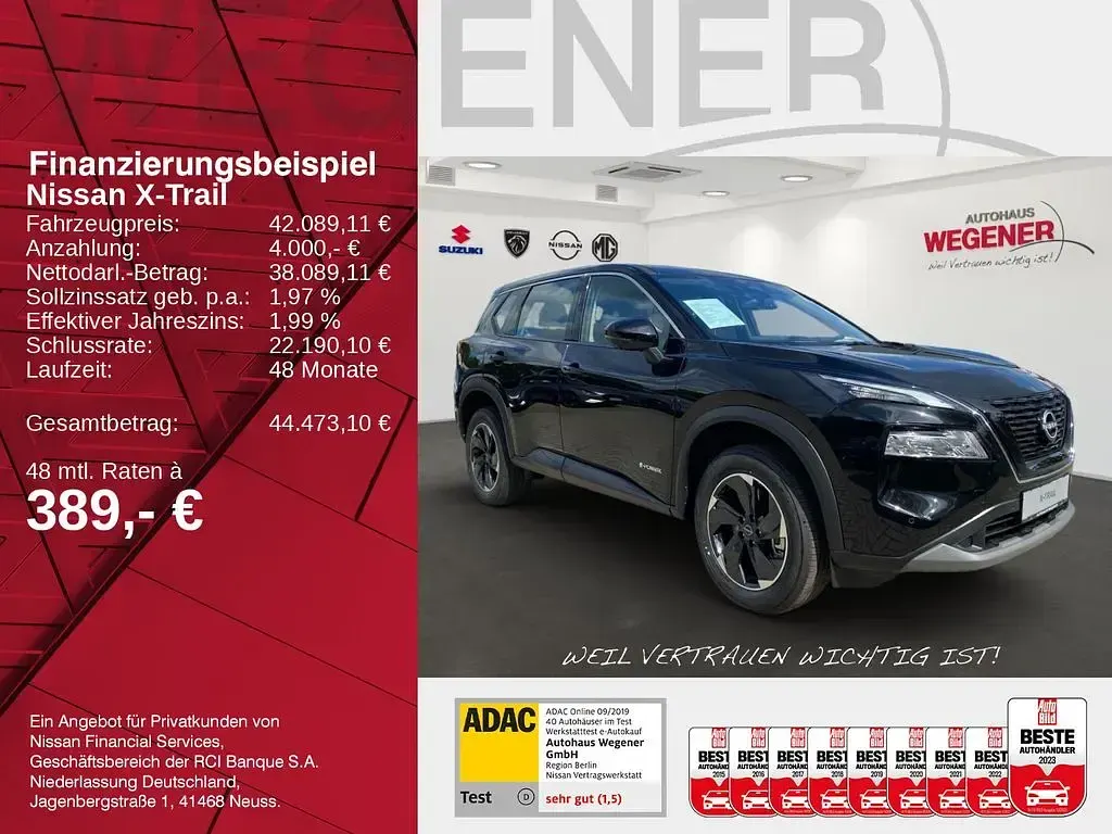 Neu Nissan X-Trail Acenta 213 PS (156 kW) 2025 Schwarz SUV