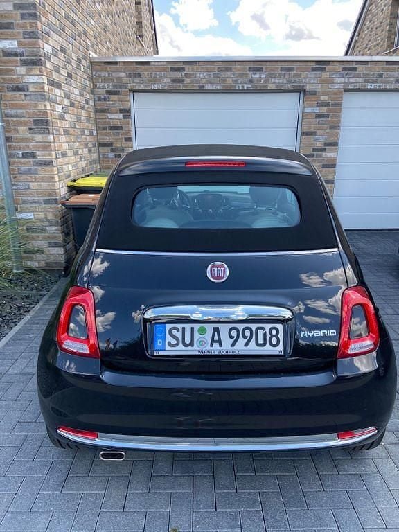 Schwarz Gebraucht 2021 Fiat 500C Dolcevita Cabrio | 10.700 € (Guter Preis) - Bild 1/4