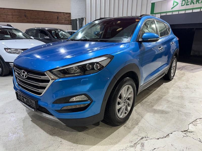 Blau Gebraucht 2017 Hyundai Tucson Premium SUV | 11.800 € (Superpreis) - Bild 1/4