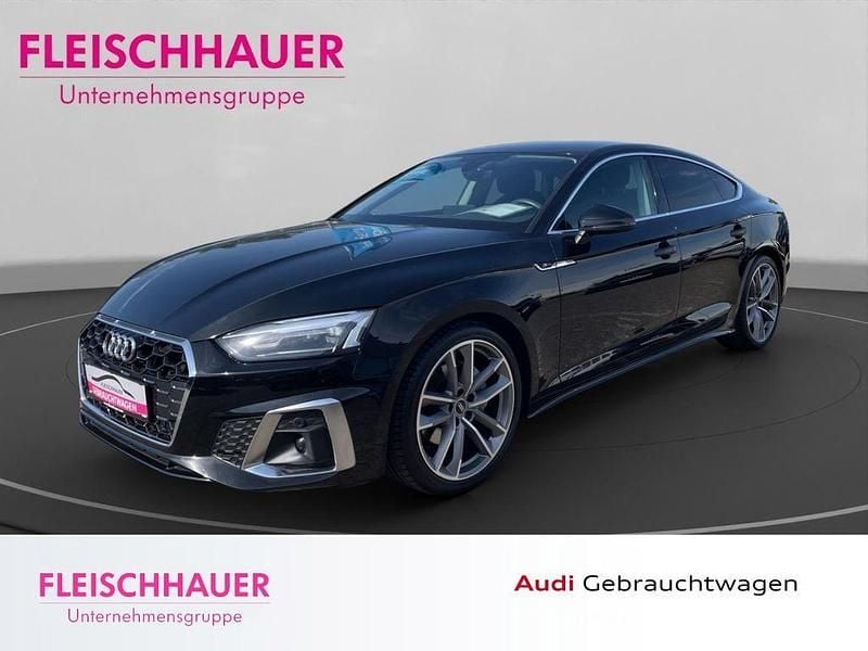 Schwarz Gebraucht 2022 Audi A5 Sportback S-Line Limousine | 34.990 € (Guter Preis) - Bild 1/4