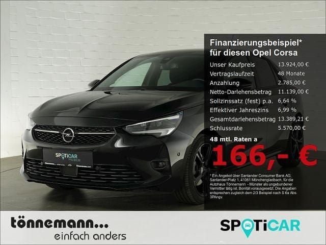 Schwarz Gebraucht 2022 Opel Corsa GS Line Kleinwagen | 13.924 € (Guter Preis) - Bild 1/4