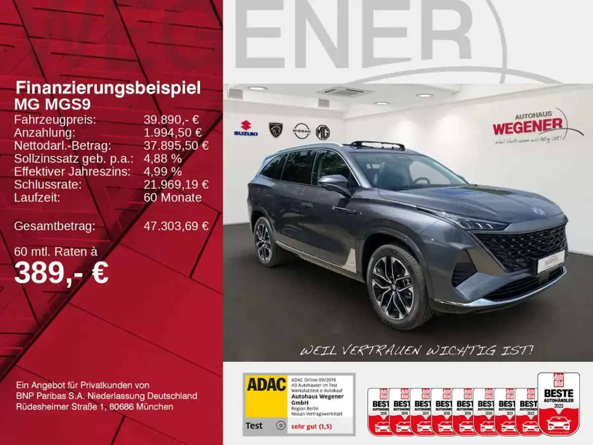 Neu MG MGS9 299 PS (219 kW) 2026 Camdengrey SUV