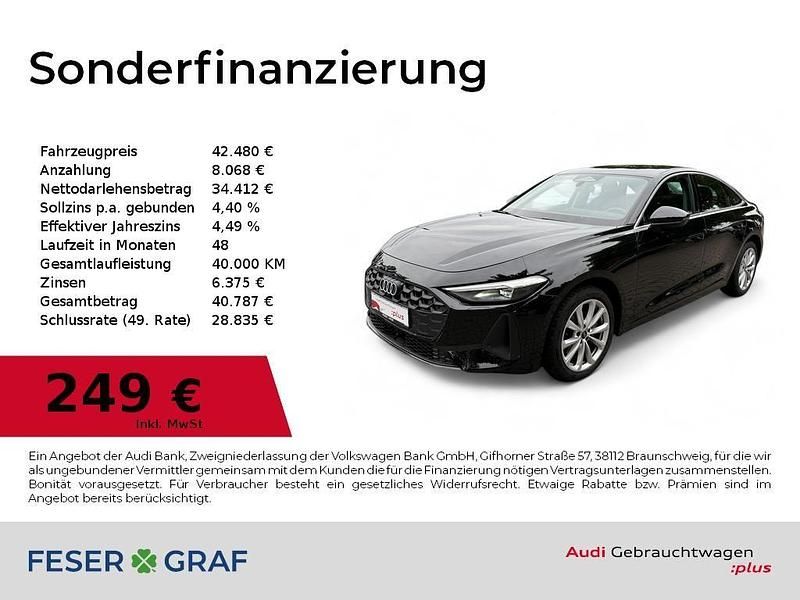Mythosschwarz metallic Gebraucht 2025 Audi A5 Business Coupé | 42.480 € (Superpreis) - Bild 1/4