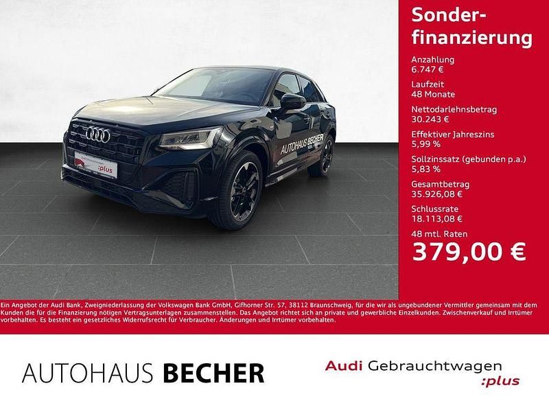 Gebraucht Audi Q2 S-Line 150 PS (110 kW) 2024 Schwarz SUV