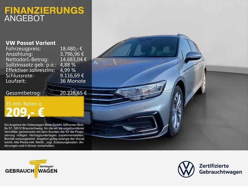 Silber Gebraucht 2020 VW Passat GTE Kombi | 18.280 € (Guter Preis) - Bild 1/4