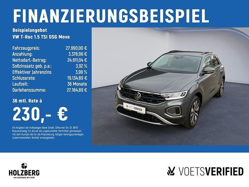 Gebraucht VW T-Roc Move 150 PS (110 kW) 2024 Grau SUV