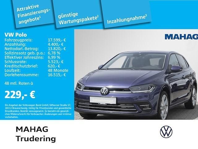Violet Gebraucht 2022 VW Polo IQ Drive Limousine | 20.890 € (Fairer Preis) - Bild 1/2