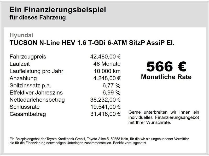Gebraucht Hyundai Tucson N Line 215 PS (158 kW) 2025 Grau SUV