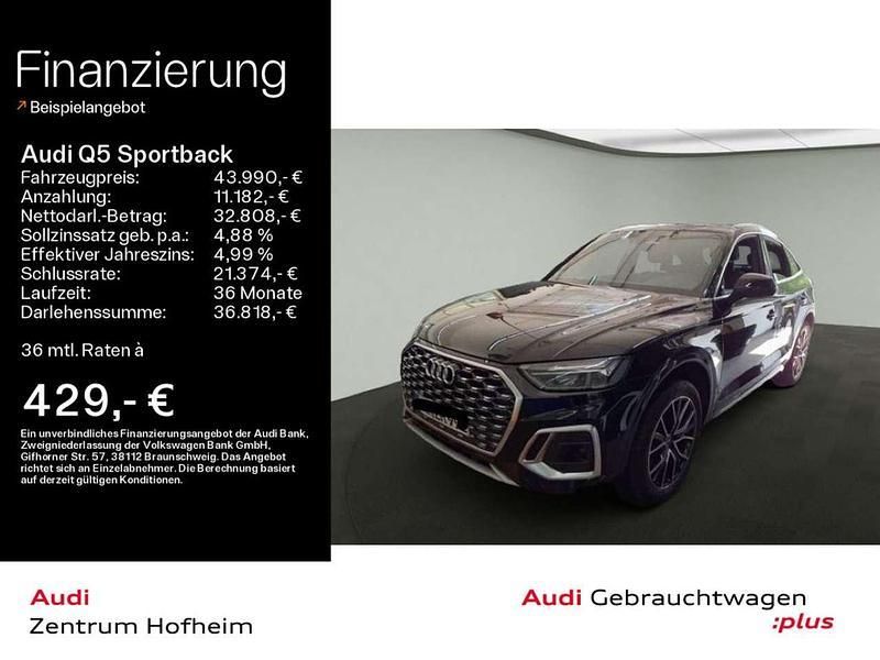 Mythosschwarz metallic Gebraucht 2021 Audi Q5 S-Line SUV | 43.990 € (Etwas zu teuer) - Bild 1/3