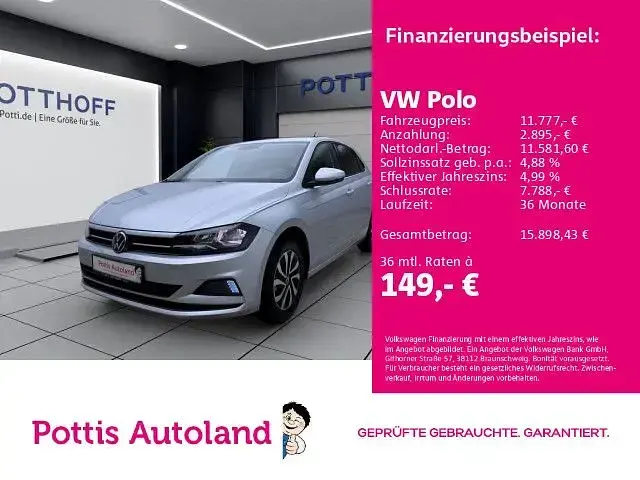 Gebraucht VW Polo Active 90 PS (66 kW) 2021 Kleinwagen