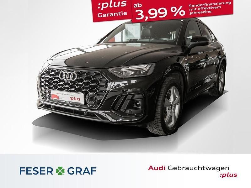 Mythosschwarz metallic Gebraucht 2024 Audi Q5 Sportback Ambiente SUV | 46.990 € (Guter Preis) - Bild 1/4