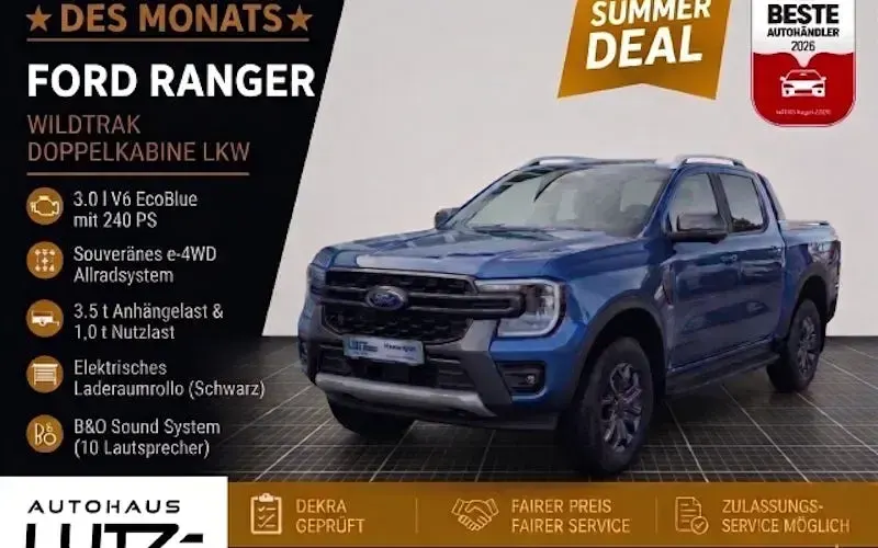 Gebraucht Ford Ranger Wildtrack 240 PS (176 kW) 2026 Blau Pickup
