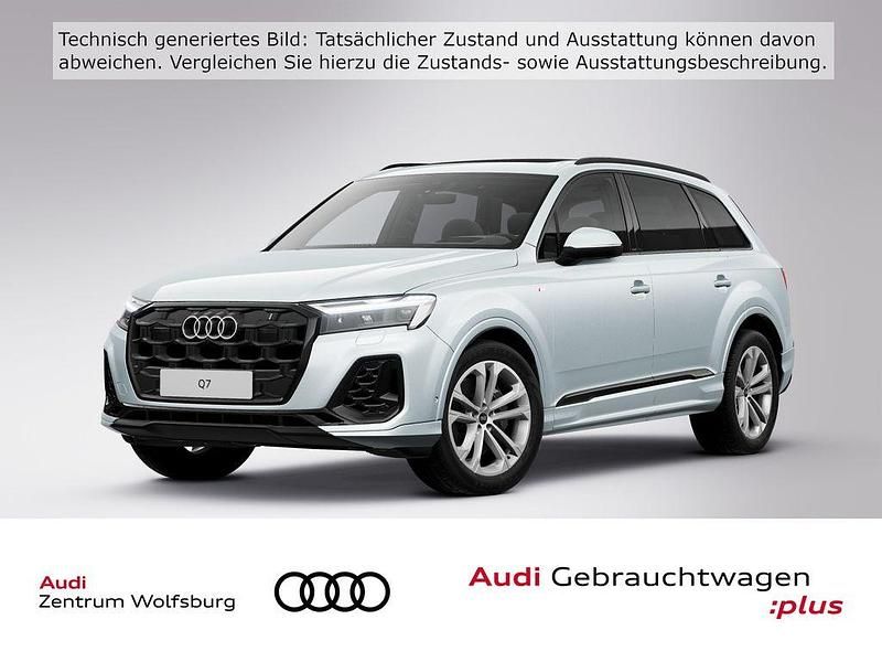Satellitsilber metallic Gebraucht 2024 Audi Q7 S-Line SUV | 65.690 € (Superpreis) - Bild 1/3