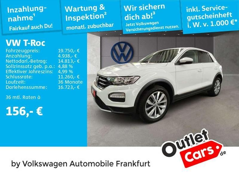 Weiß Gebraucht 2020 VW T-Roc Style SUV | 19.750 € (Fairer Preis) - Bild 1/3