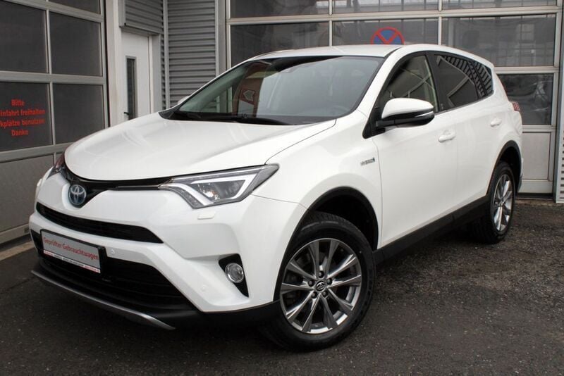 Weiß Gebraucht 2019 Toyota RAV4 Hybrid Team SUV | 25.600 € (Fairer Preis) - Bild 1/4