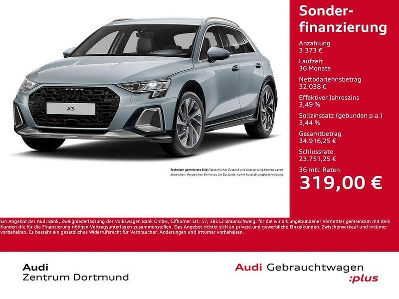 Pfeilgrau perleffekt Gebraucht 2024 Audi A3 Ambiente Limousine | 35.411 € (Fairer Preis) - Bild 1/4