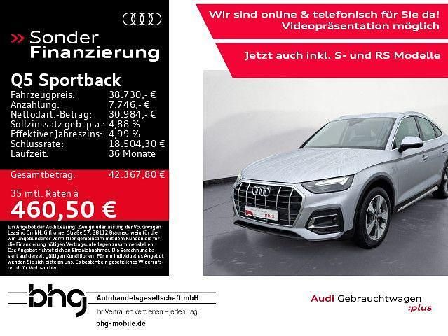 Silber Gebraucht 2021 Audi Q5 Sportback Ambiente SUV | 38.730 € (Guter Preis) - Bild 1/4