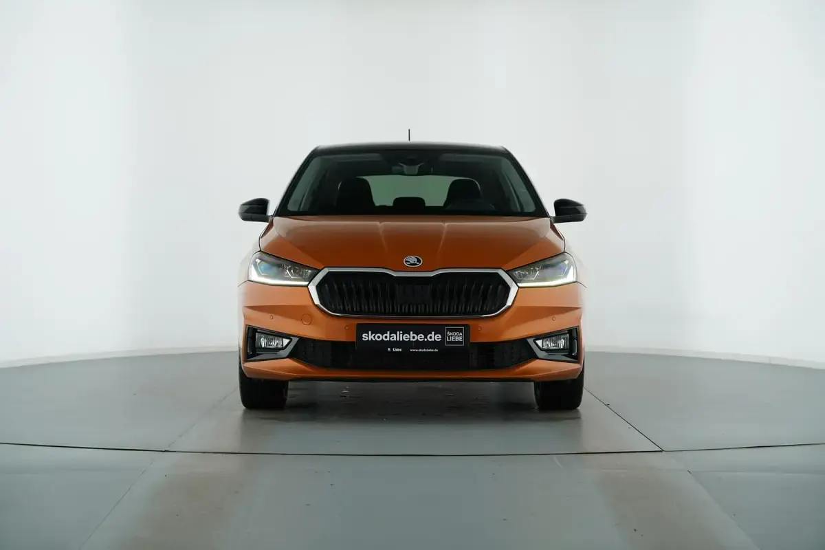 Gebraucht Skoda Fabia Style 150 PS (110 kW) 2022 Phoenixorange metallic Kleinwagen