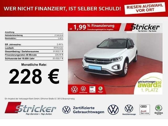 Pure white Gebraucht 2024 VW T-Roc Style SUV | 27.949 € (Guter Preis) - Bild 1/4