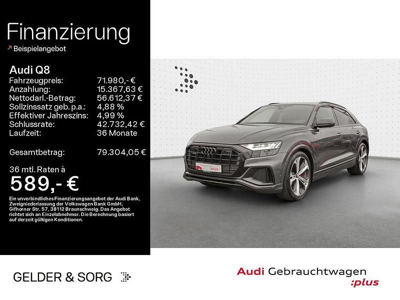 Gebraucht Audi Q8 S-Line 286 PS (210 kW) 2022 Daytonagrau perleffekt SUV