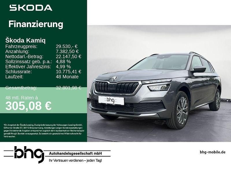Grau Gebraucht 2023 Skoda Kamiq Selection SUV | 29.530 € (Etwas zu teuer) - Bild 1/4