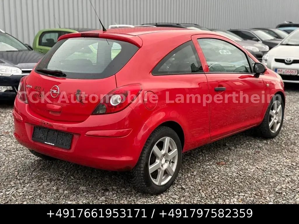 Usado Opel Corsa Selection 80 HP (58 kW) 2009 Vermelho Citadino