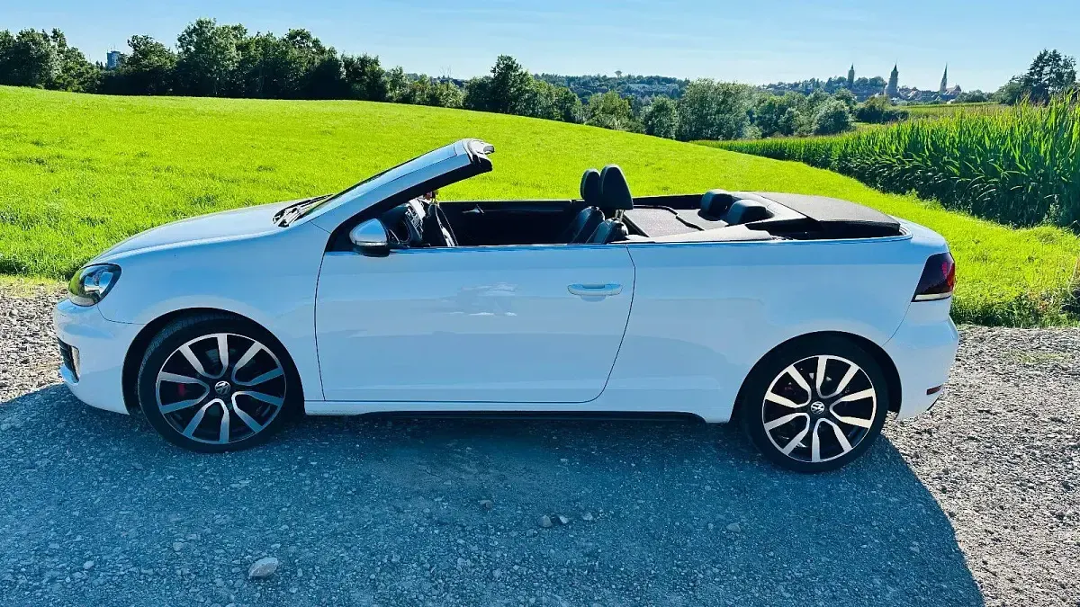 Gebraucht VW Golf Cabriolet GTI 211 PS (155 kW) 2015 Weiß Cabrio