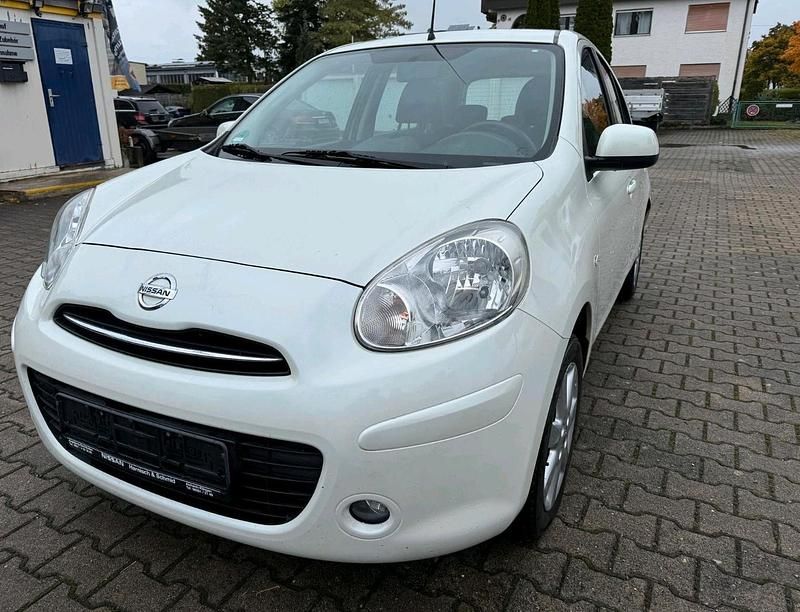 Weiß Gebraucht 2013 Nissan Micra Kleinwagen | 6.500 € (Etwas zu teuer) - Bild 1/4