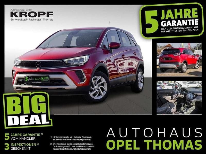 Chili rot/kardio rot Gebraucht 2021 Opel Crossland Elegance SUV | 17.580 € (Fairer Preis) - Bild 1/4